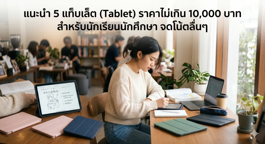 5 แท็บเล็ต (Tablet) ราคาไม่เกิน 10,000 บาท สำหรับนักเรียนนักศึกษา จดโน้ตลื่นๆ