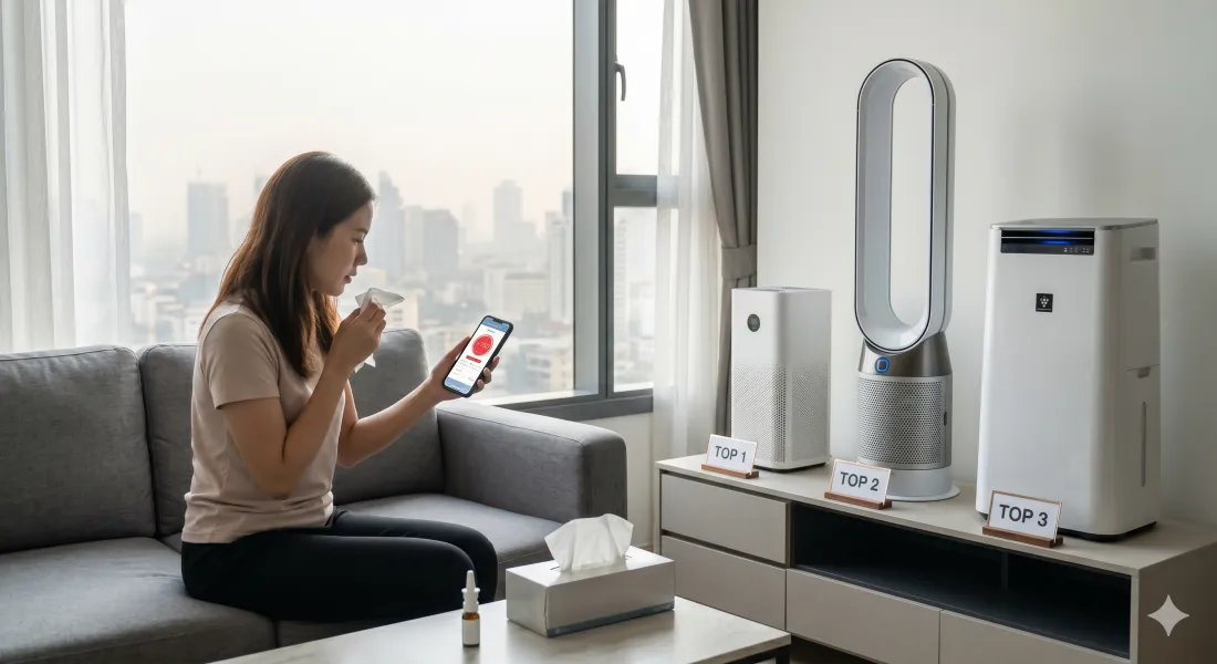 เครื่องฟอกอากาศกำจัด PM 2.5: จำเป็นไหม? ภูมิแพ้ต้องมี!